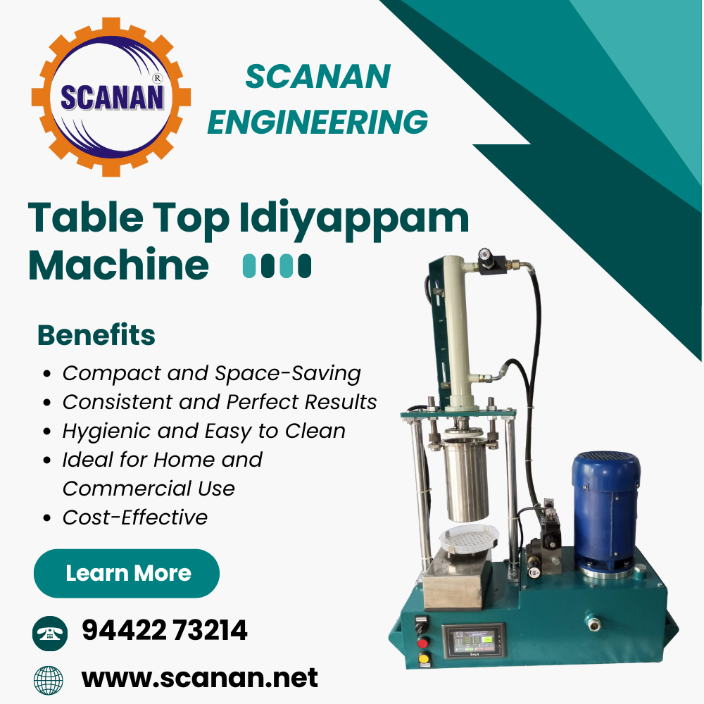 Table Top Idiyappam Machine Manufacturer