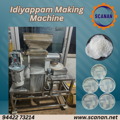 Idiyappam Machine MAnufacturer in Coimbatore by Scanan Engineering
